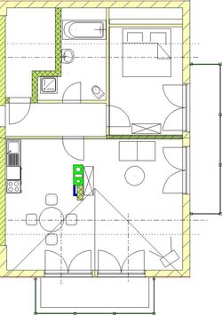 Grundriss der Wohnung