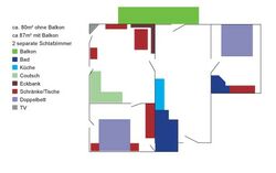 Grundriss der Wohnung